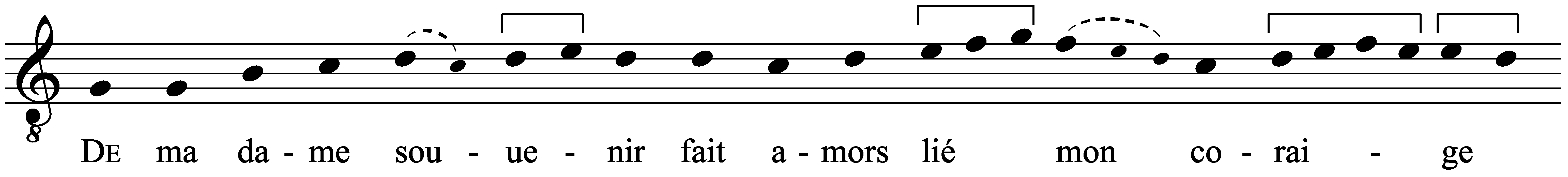 Work musical notation